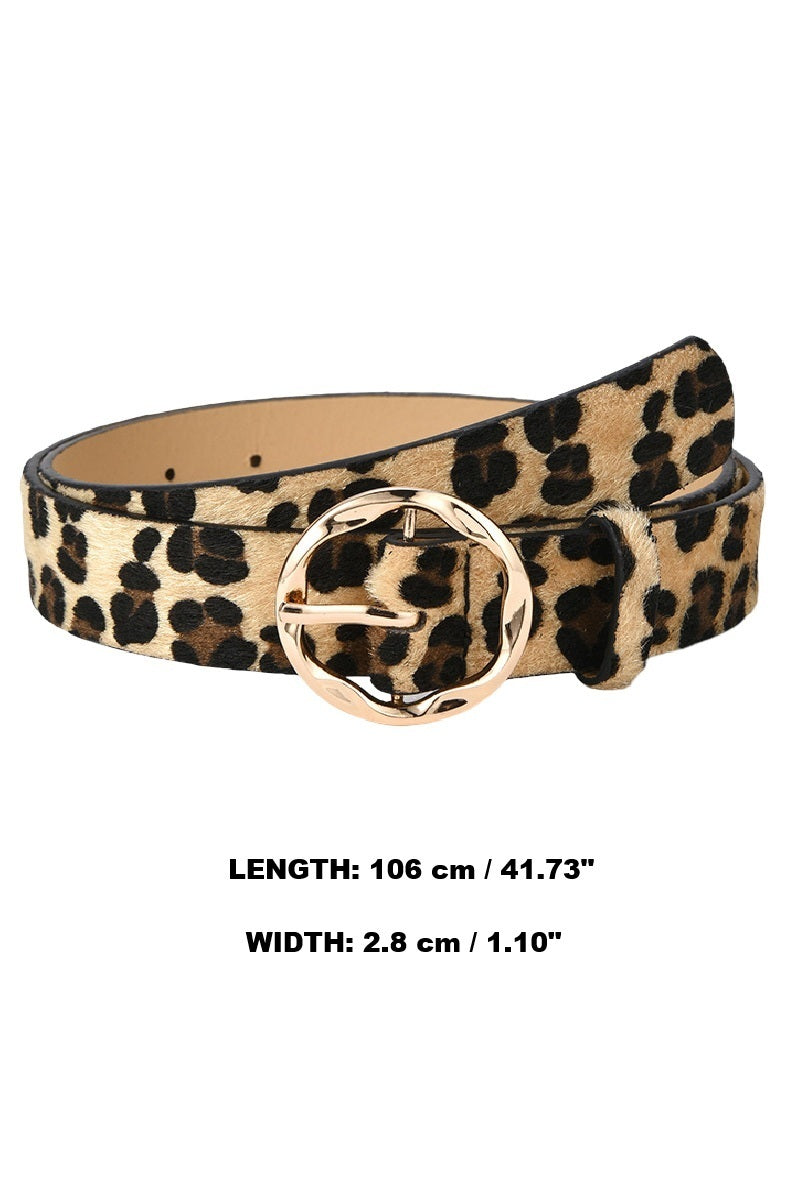 Animal Print Fashion Belt - Whimsical Details - ["animal print","belt","belts","cheetah","leopard","snake","zebra"]
