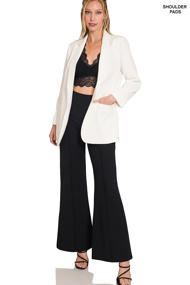 Open Front Classic Blazer - Whimsical Details