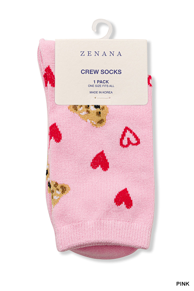 Heart & Bear Socks