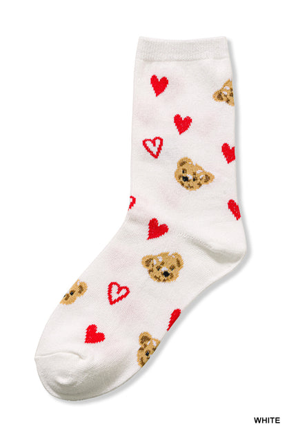 Heart & Bear Socks