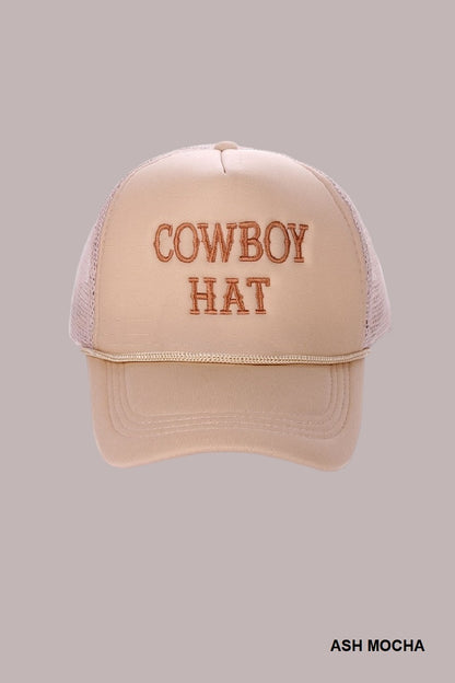 The cowboy hat baseball mesh cap