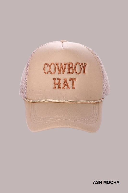 The cowboy hat baseball mesh cap