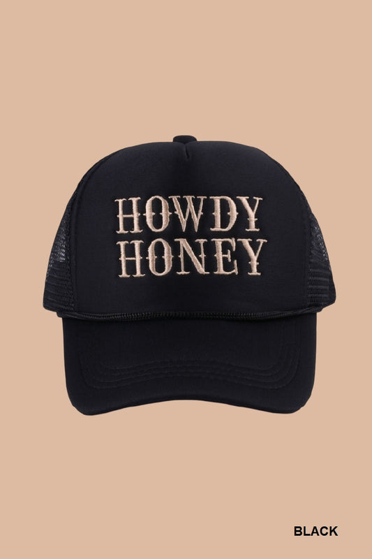 Howdy honey mesh trucker cap