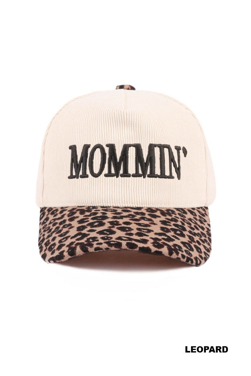 Mommin' two tone corduroy cap