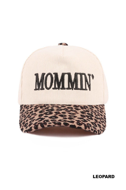 Mommin' two tone corduroy cap