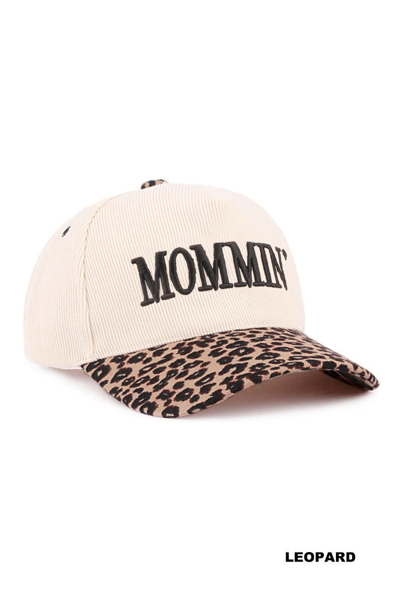 Mommin' two tone corduroy cap