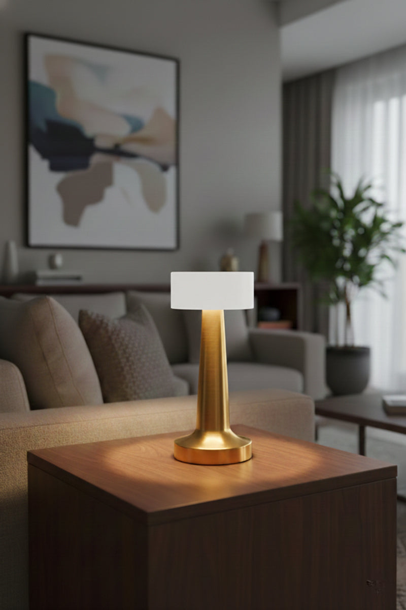 Retro cordless touch control led night lamp