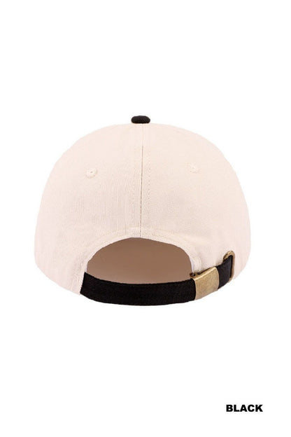 Faith over fear two tone cotton hat - Whimsical Details - ["Baseball Cap","hat","trucker hat"]