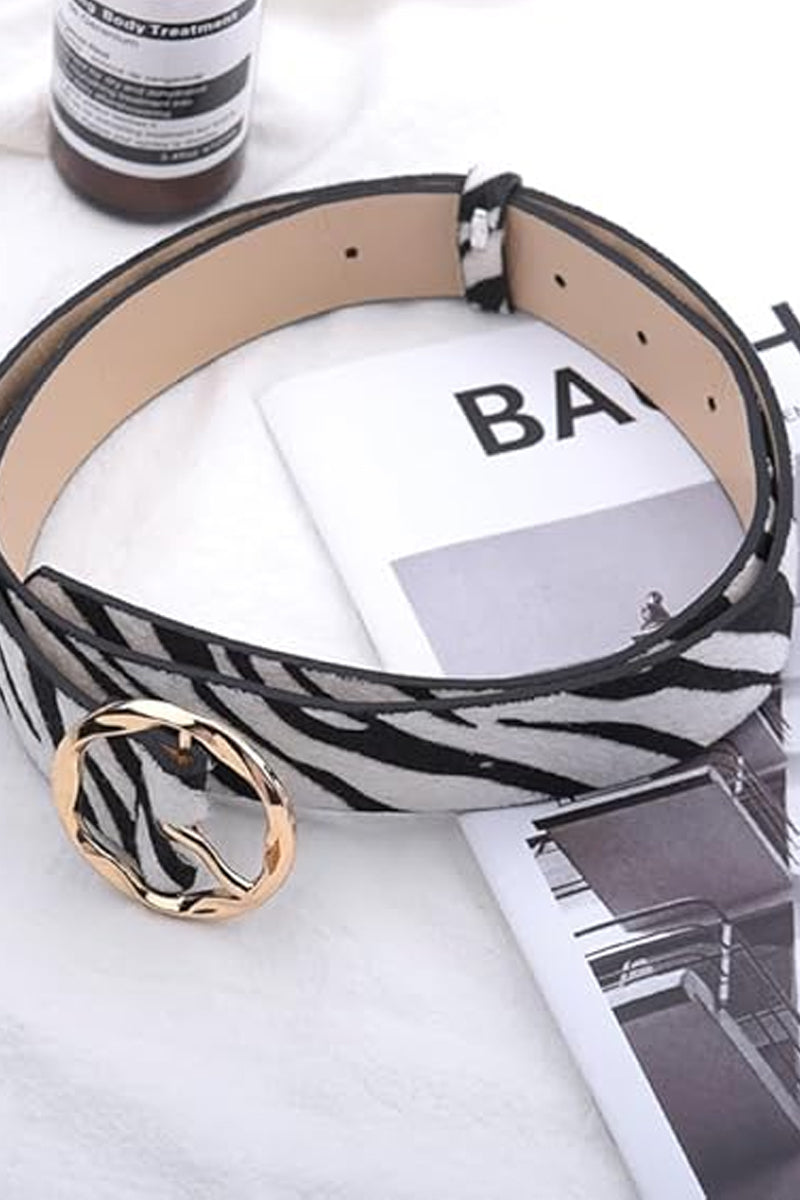 Animal Print Fashion Belt - Whimsical Details - ["animal print","belt","belts","cheetah","leopard","snake","zebra"]
