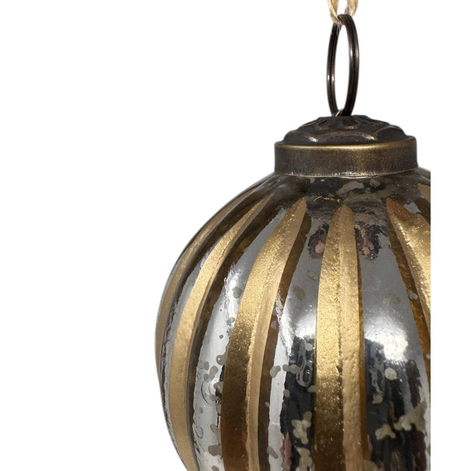 3" Hand Painted Glass Ornament - Whimsical Details - []