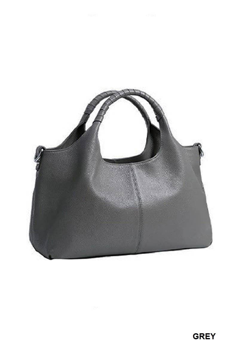 Genuine Vegan Leather Hobo Tote Bag