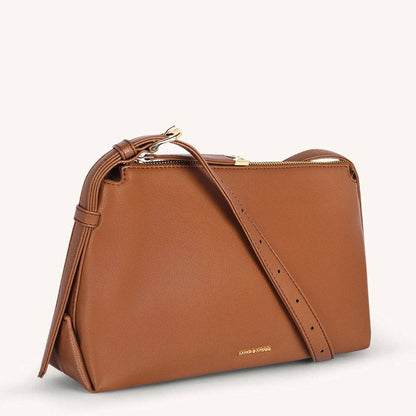 Mira & Moss Audrey Crossbody Bag - Whimsical Details - ["bag","Brown Purse","handbag","Leather purse","purse","shoulder bag"]