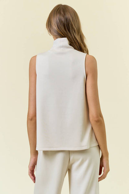 Buttery Soft Brushed Modal Pintuck A Line Tank