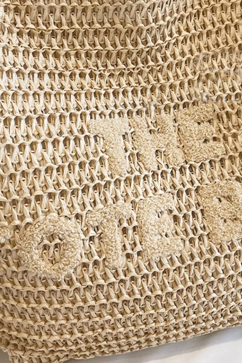 Straw Woven The Tote Bag