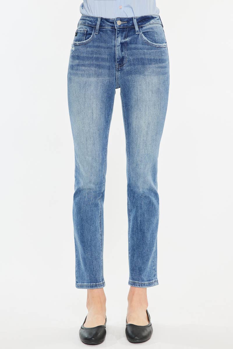 High Rise Straight Leg Jeans