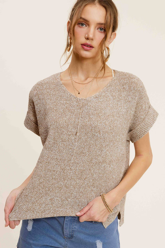 Soft Lightweight Loose Fit Textured Pullover Sweater