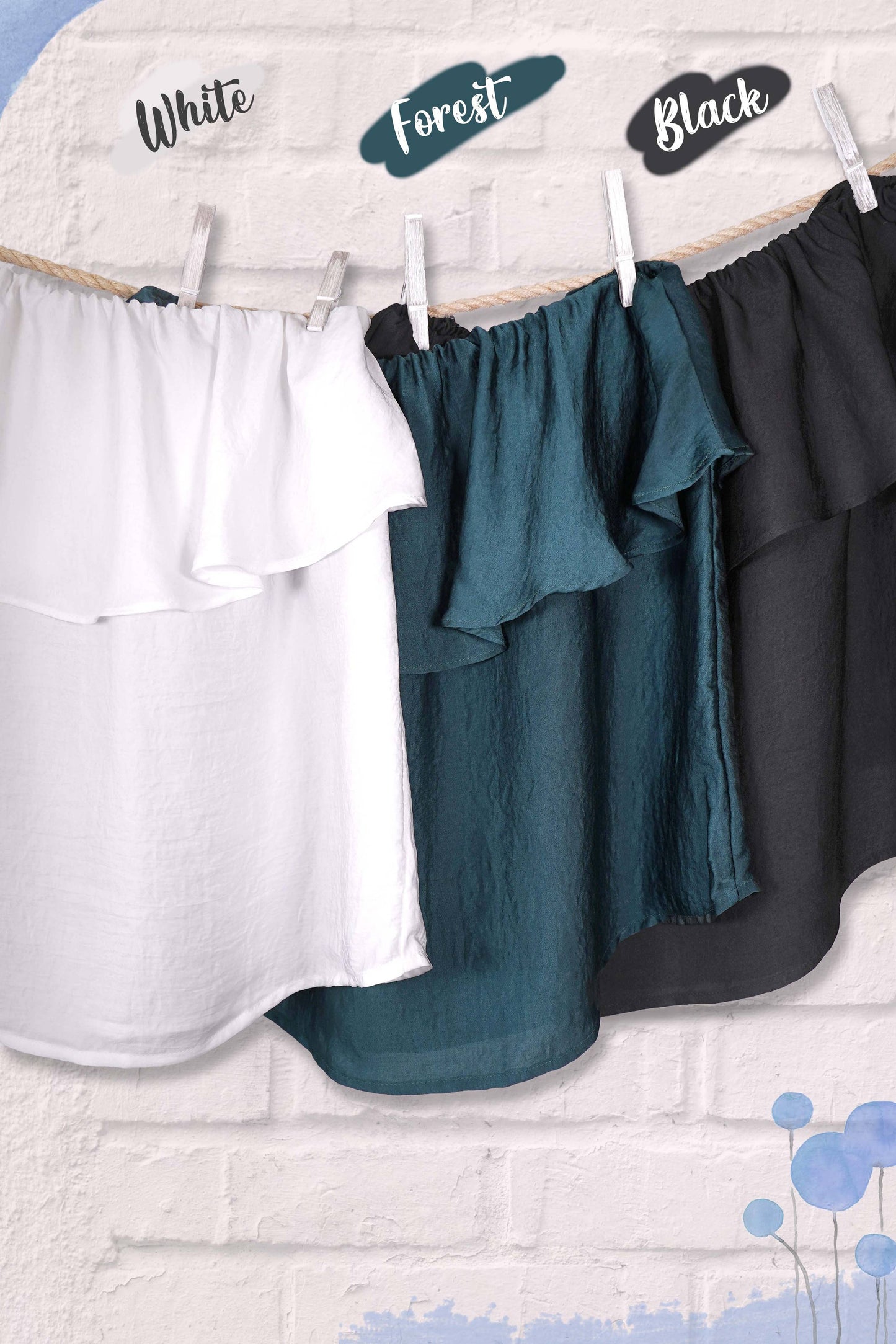 Off Shoulder Ruffle Detail Tube Top
