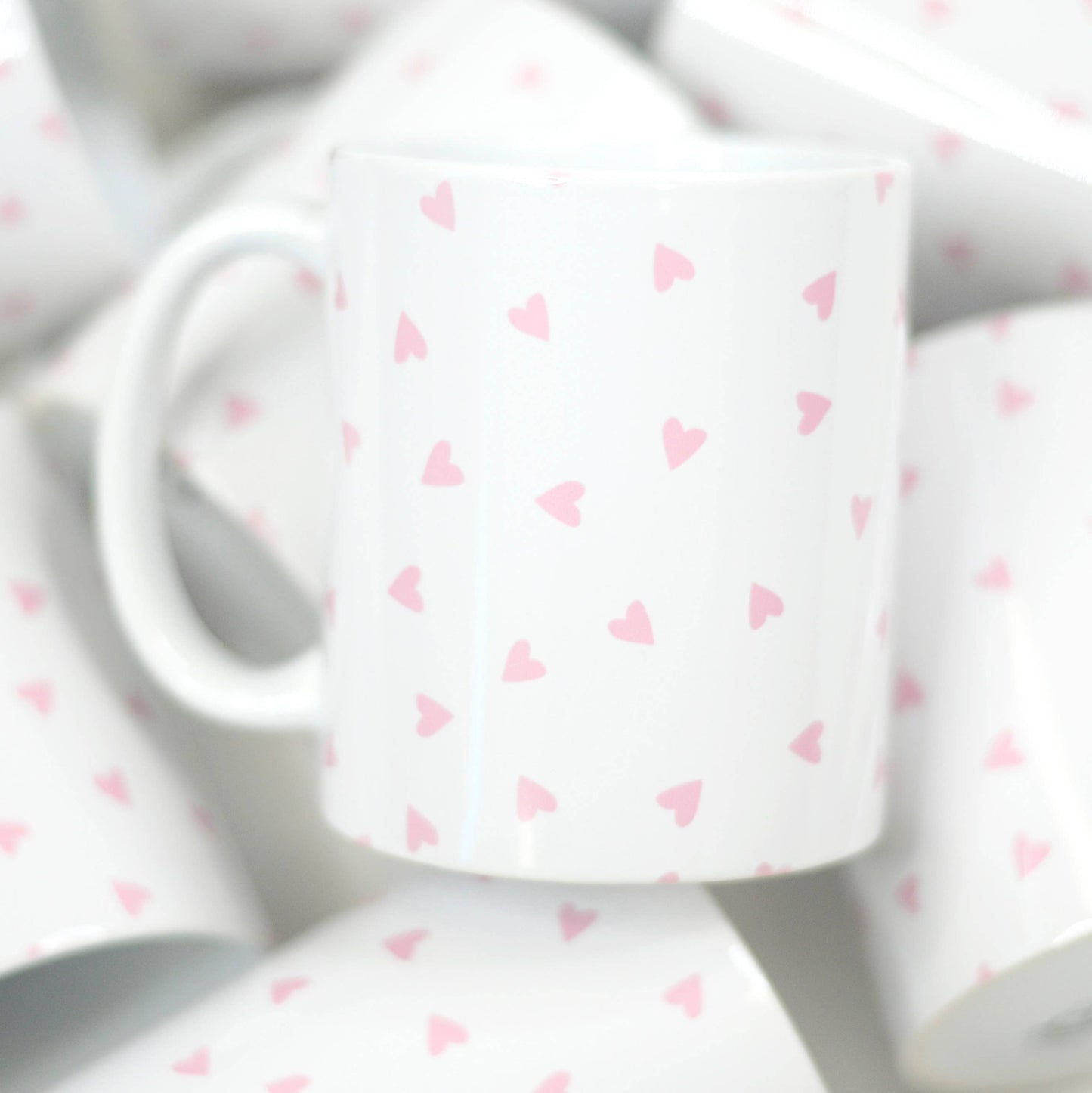 Valentine's Ceramic Mug - Whimsical Details - ["Blue Clearance","decor","Drinkware","mug","table decor","tabletop decor"]