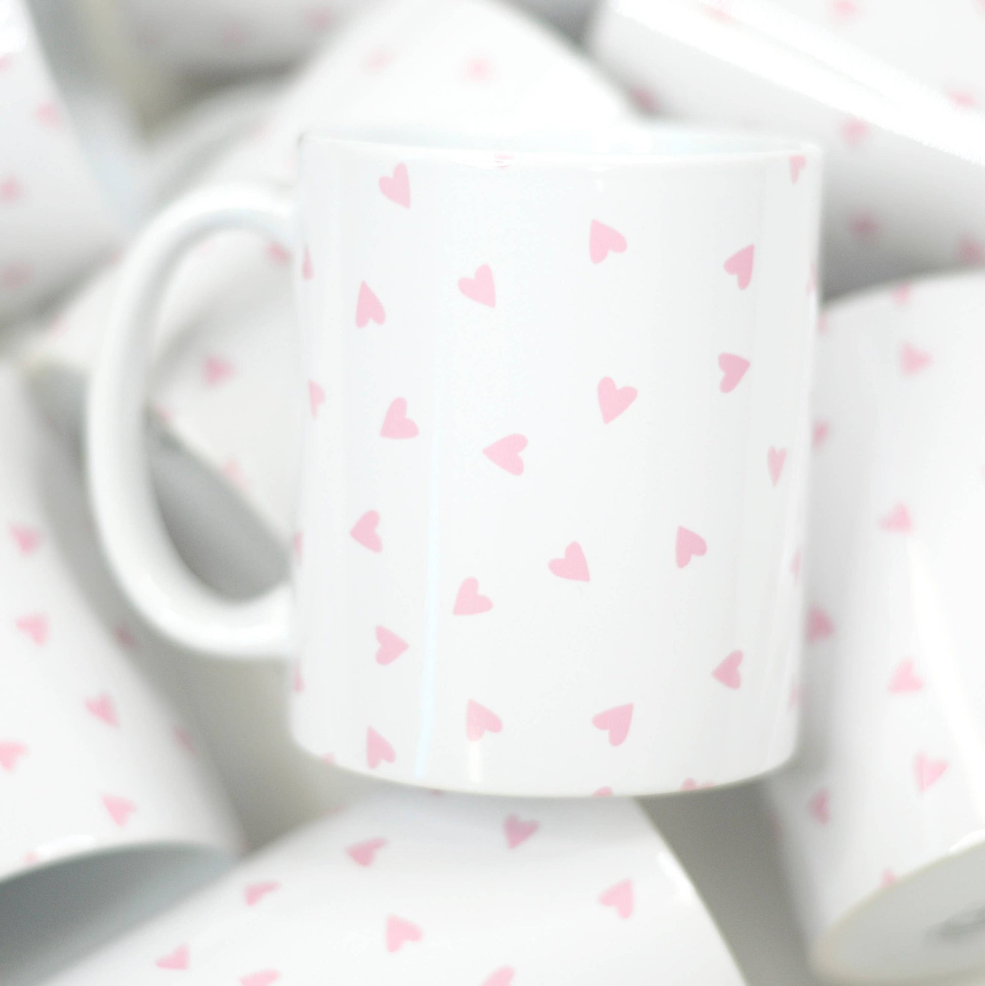 Valentine's Ceramic Mug - Whimsical Details - ["Blue Clearance","decor","Drinkware","mug","table decor","tabletop decor"]