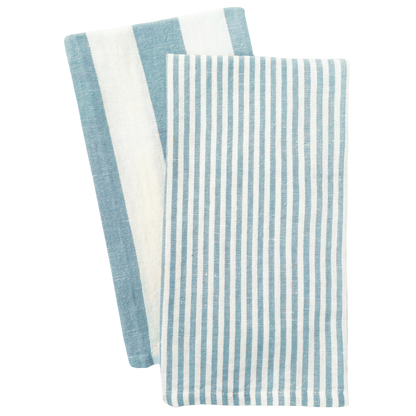 Stripe Tea Towel Set - Whimsical Details - ["dish towel","hand towel","tea towel","towels"]
