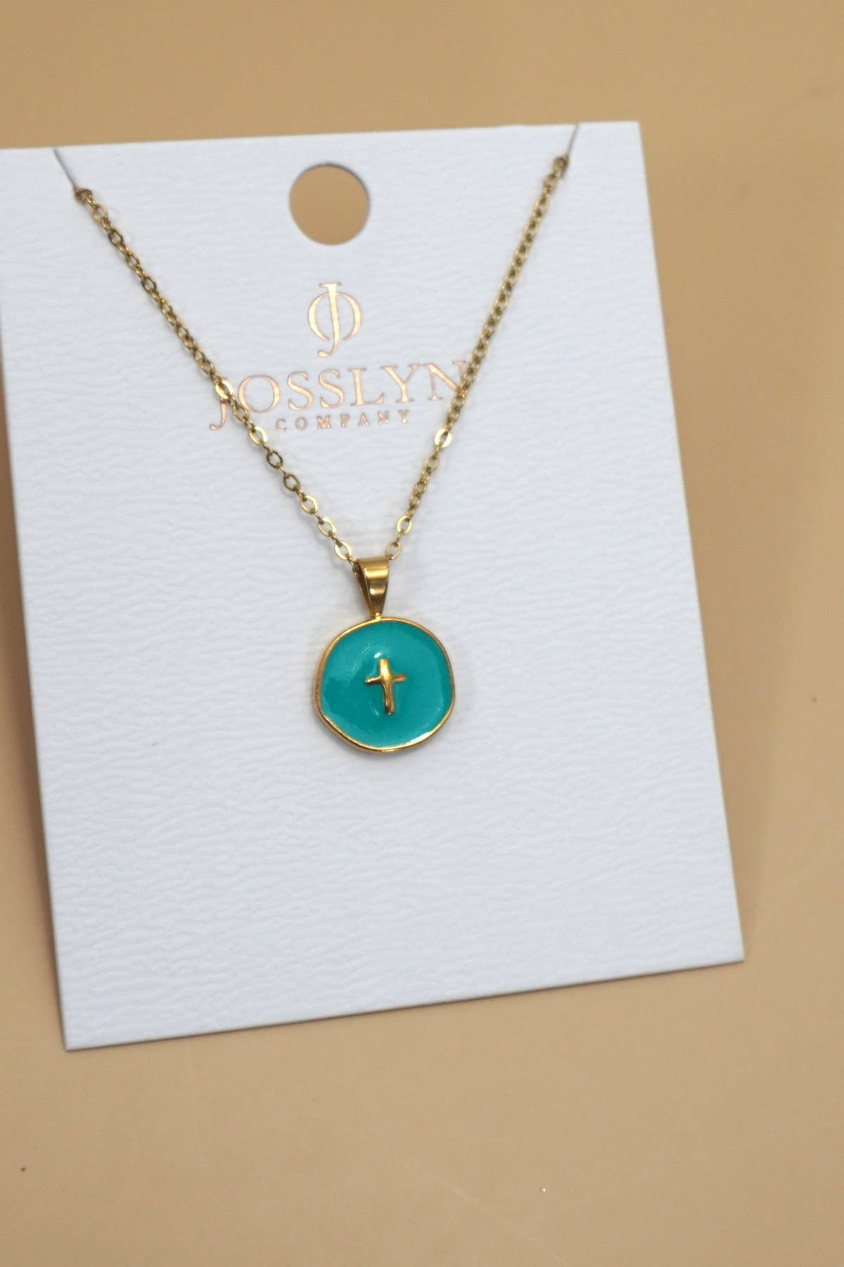GRACE 18K STAINLESS STEEL TARNISH FREE CROSS NECKLACE - Whimsical Details - ["black necklace","cross necklace","gold","necklace"]
