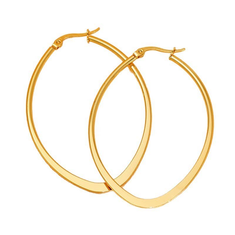 Rosie 18K Gold Dipped Hoop Earrings