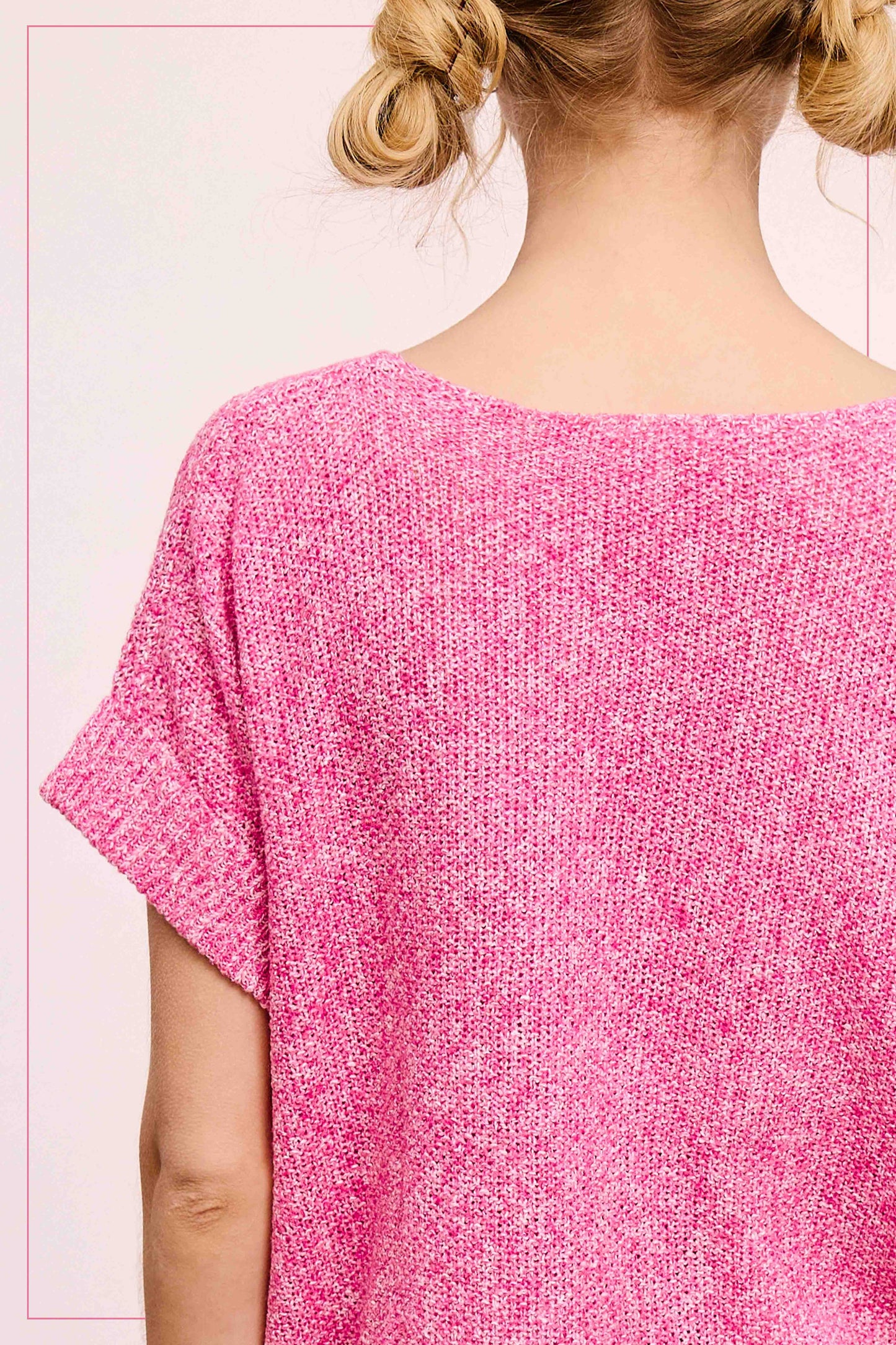 Soft Lightweight Loose Fit Textured Pullover Sweater