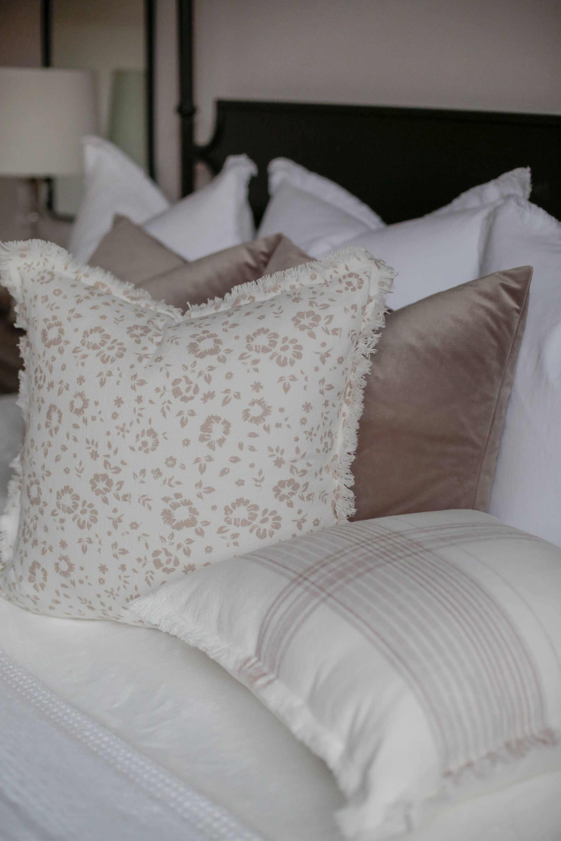 Plaid Fringe Pillow Cover | Fleur + Fray Collection - Whimsical Details - ["pillow"]