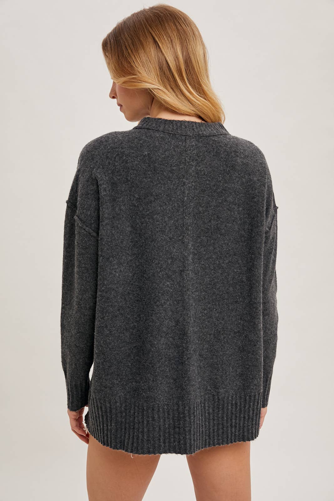 CREW NECK KNIT SWEATER PULLOVER