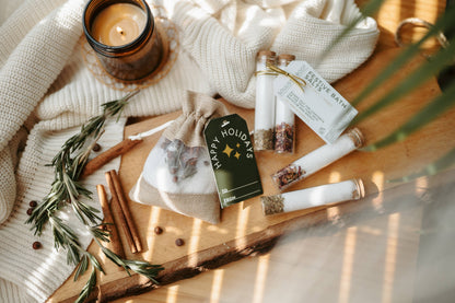 Festive Bath Salts -Stocking Stuffers & Christmas Ornaments - Whimsical Details - []