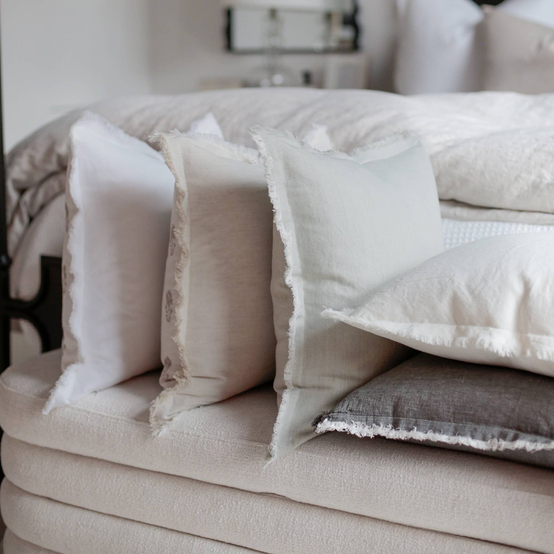 Fringe Pillow Covers - Neutral - Whimsical Details - ["pillow"]