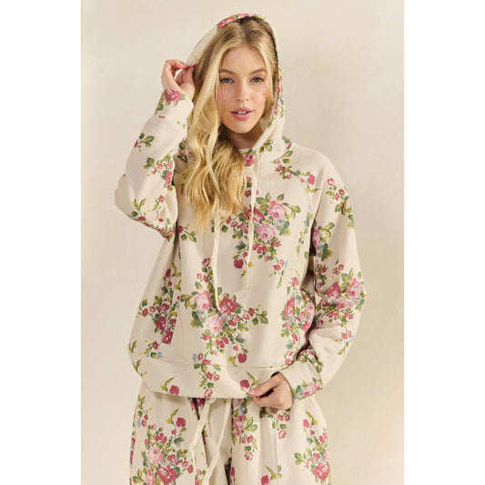 Printed French Terry Hoodie