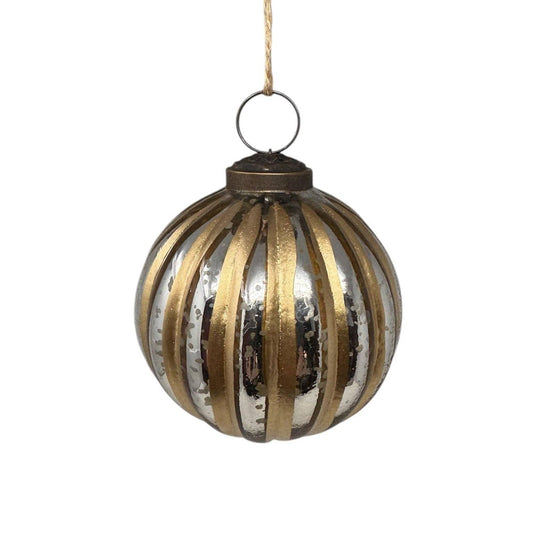 3" Hand Painted Glass Ornament - Whimsical Details - []