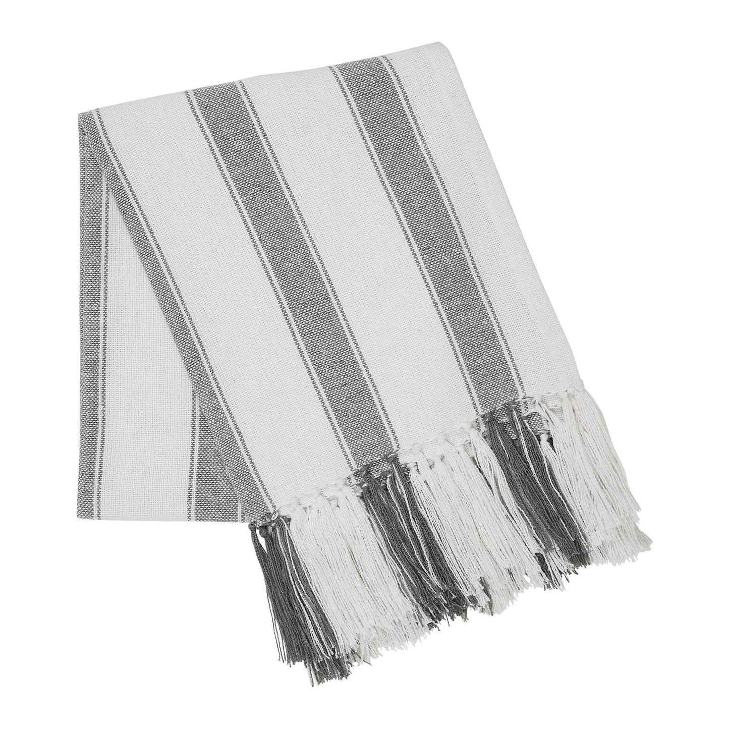 Grace Grain Sack Stripe Woven Throw - Whimsical Details - blanket, gift, home, striped blanket