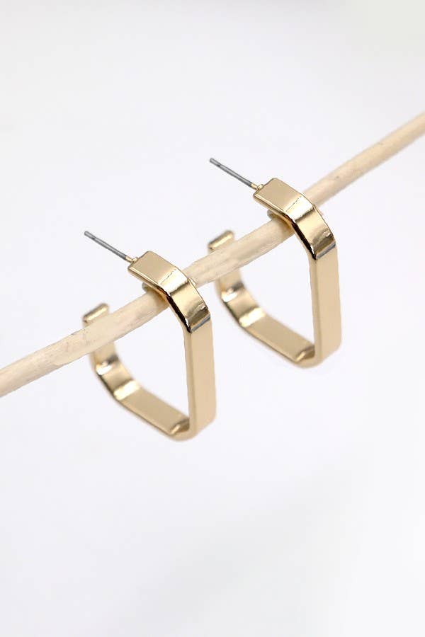 Savannah Geo Shaped Hoop Earrings