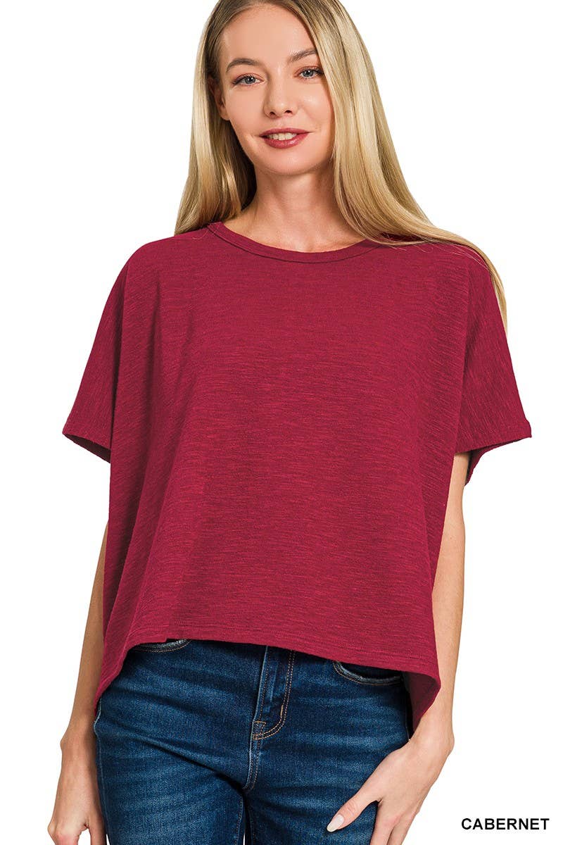 Cotton Slub Oversize Tee