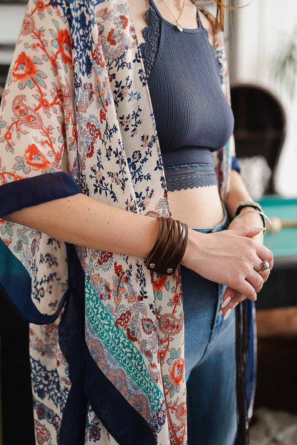 Braided Leather Cuff Bracelet w/ Adjustable Clasp - Whimsical Details