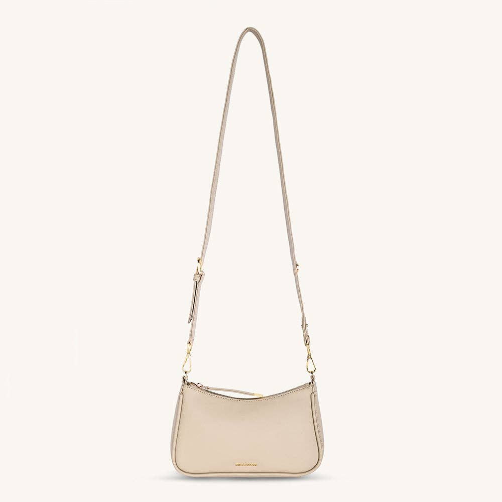 Mira & Moss Madisson Crossbody Bag - Light Taupe - Whimsical Details - ["bag","handbag","shoulder bag","sling bag"]