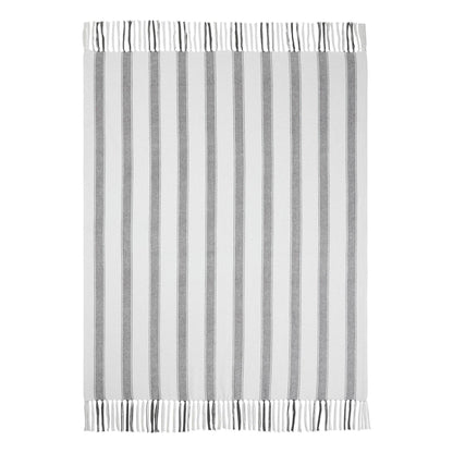 Grace Grain Sack Stripe Woven Throw - Whimsical Details - blanket, gift, home, striped blanket